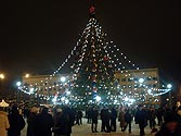 Новогодняя ёлка 2007 года на площади им. Ленина  г. Йошкар-Олы