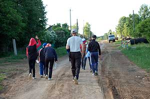 Впереди выход на дамбу