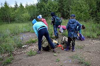 Отсюда пойдём напрямик через лес